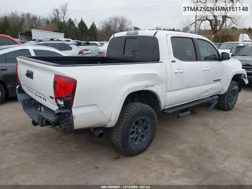 3TMAZ5CN4MM151148 2021 Toyota Tacoma Sr5 V6