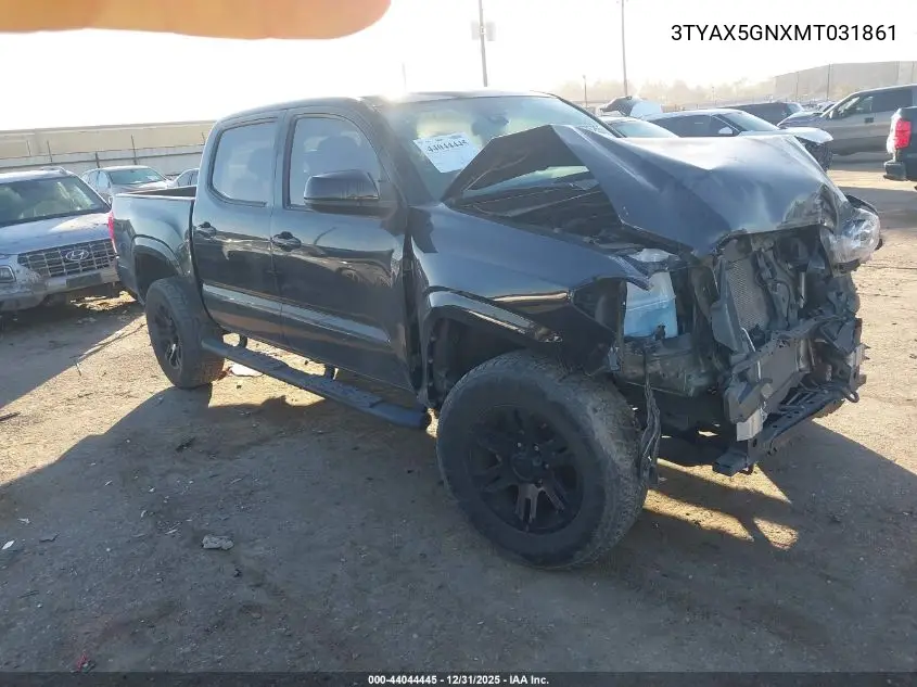 3TYAX5GNXMT031861 2021 Toyota Tacoma Sr