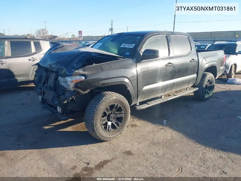 3TYAX5GNXMT031861 2021 Toyota Tacoma Sr