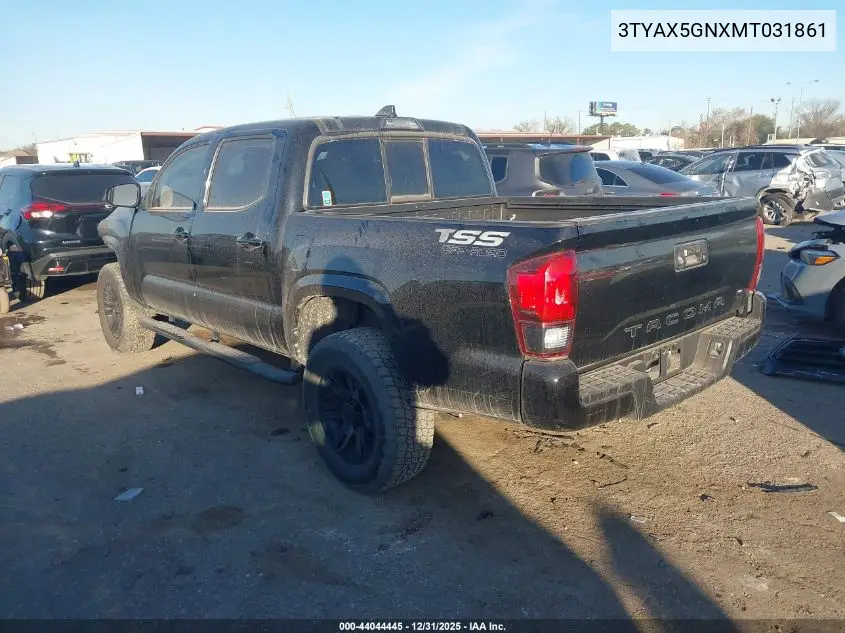 3TYAX5GNXMT031861 2021 Toyota Tacoma Sr