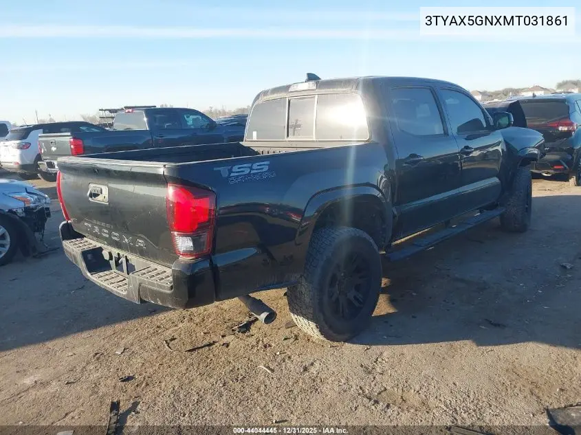 3TYAX5GNXMT031861 2021 Toyota Tacoma Sr