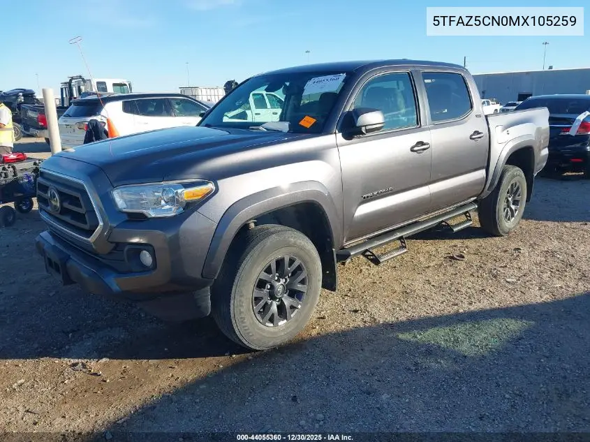 5TFAZ5CN0MX105259 2021 Toyota Tacoma Sr5 V6