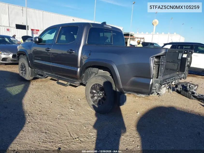 5TFAZ5CN0MX105259 2021 Toyota Tacoma Sr5 V6