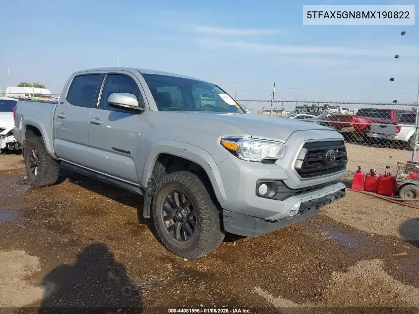 5TFAX5GN8MX190822 2021 Toyota Tacoma Sr5