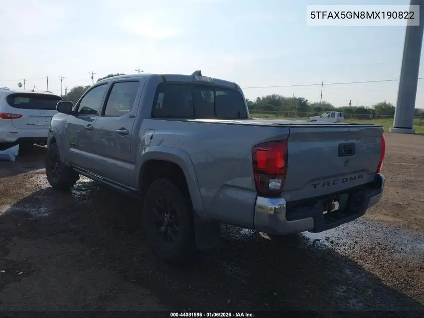 5TFAX5GN8MX190822 2021 Toyota Tacoma Sr5