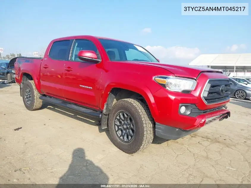 3TYCZ5AN4MT045217 2021 Toyota Tacoma Sr5 V6