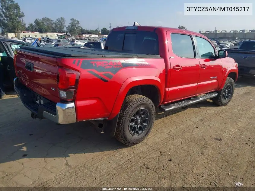 3TYCZ5AN4MT045217 2021 Toyota Tacoma Sr5 V6