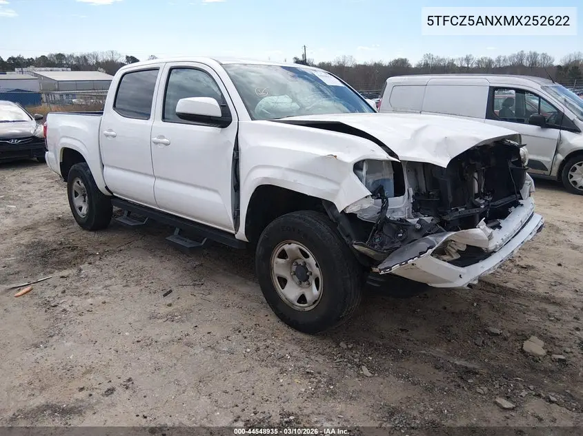 5TFCZ5ANXMX252622 2021 Toyota Tacoma Sr V6