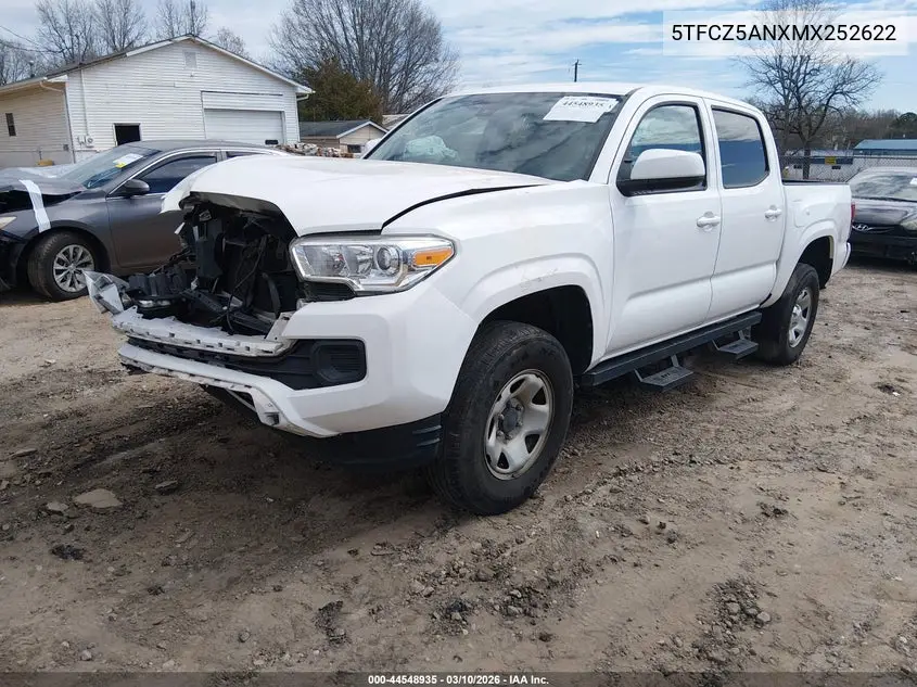 5TFCZ5ANXMX252622 2021 Toyota Tacoma Sr V6