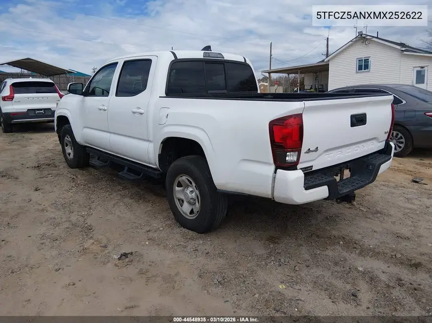 5TFCZ5ANXMX252622 2021 Toyota Tacoma Sr V6