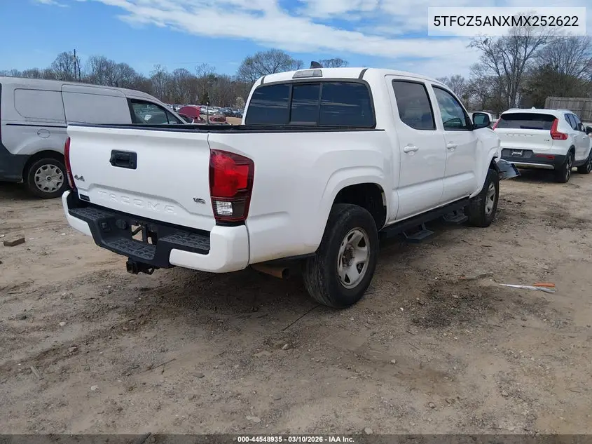 5TFCZ5ANXMX252622 2021 Toyota Tacoma Sr V6