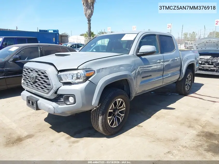 3TMCZ5AN7MM376918 2021 Toyota Tacoma Trd Off-Road