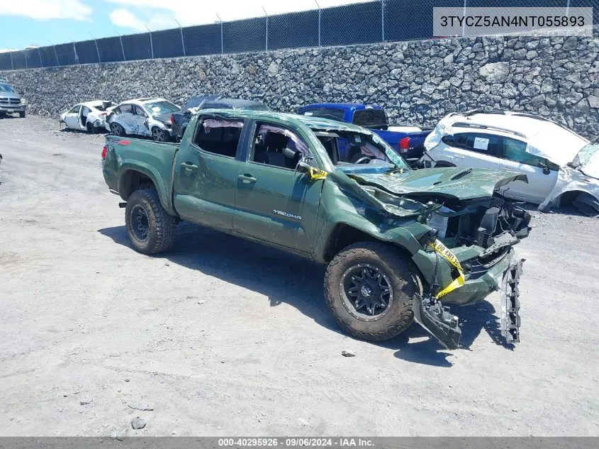 3TYCZ5AN4NT055893 2022 Toyota Tacoma Sr V6/Sr5 V6/Trd Off Road/Trd Pro/Trd Sport