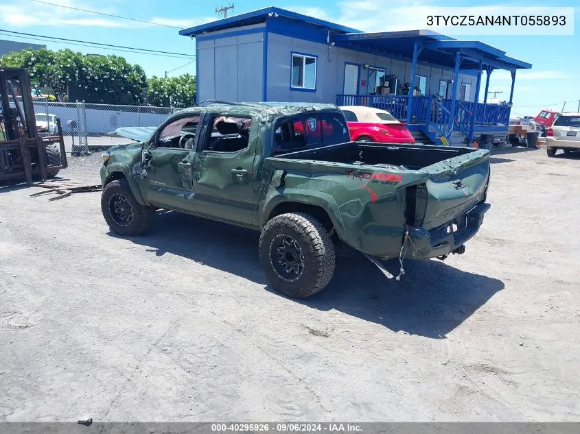 3TYCZ5AN4NT055893 2022 Toyota Tacoma Sr V6/Sr5 V6/Trd Off Road/Trd Pro/Trd Sport