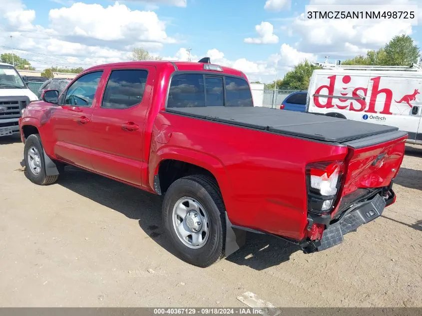 3TMCZ5AN1NM498725 2022 Toyota Tacoma Sr V6