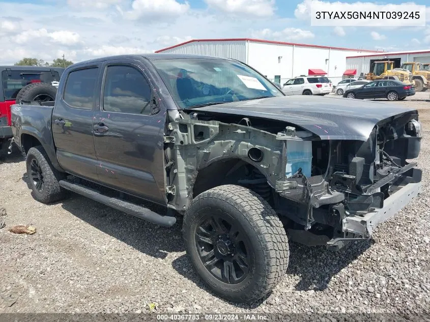 3TYAX5GN4NT039245 2022 Toyota Tacoma Double Cab/Sr/Sr5