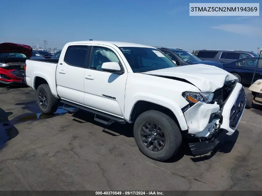 3TMAZ5CN2NM194369 2022 Toyota Tacoma Sr5 V6