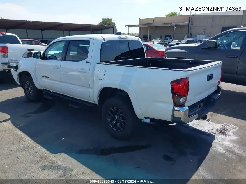 3TMAZ5CN2NM194369 2022 Toyota Tacoma Sr5 V6