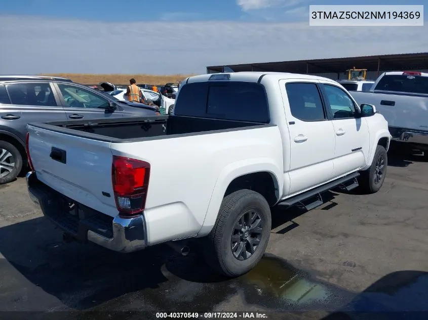 3TMAZ5CN2NM194369 2022 Toyota Tacoma Sr5 V6