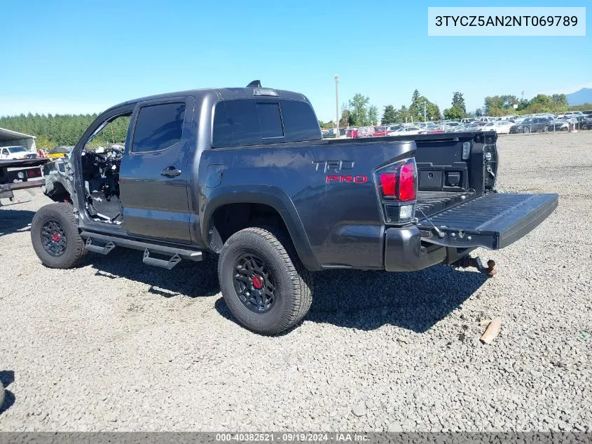 3TYCZ5AN2NT069789 2022 Toyota Tacoma Trd Pro