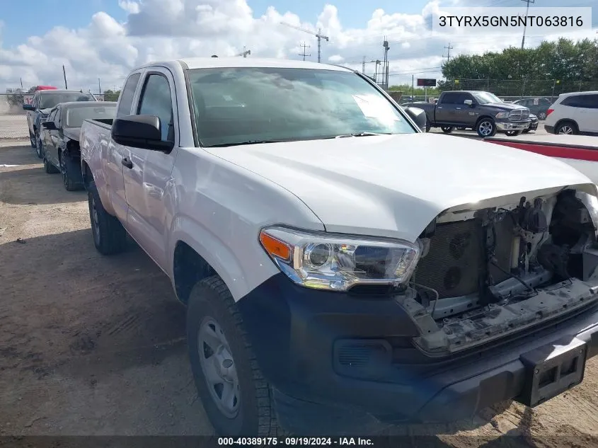 3TYRX5GN5NT063816 2022 Toyota Tacoma Sr