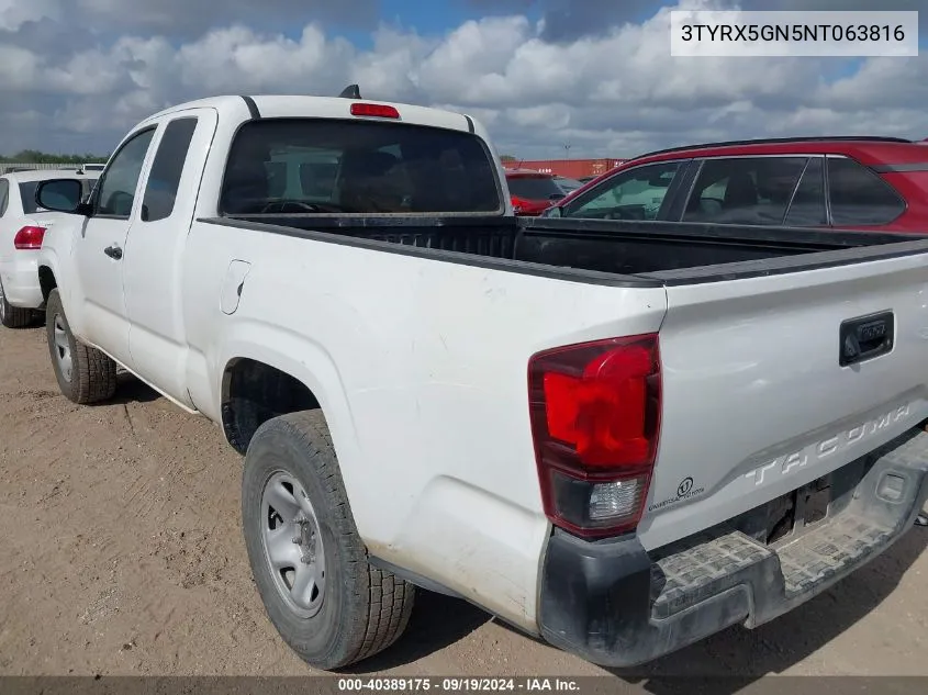 3TYRX5GN5NT063816 2022 Toyota Tacoma Sr