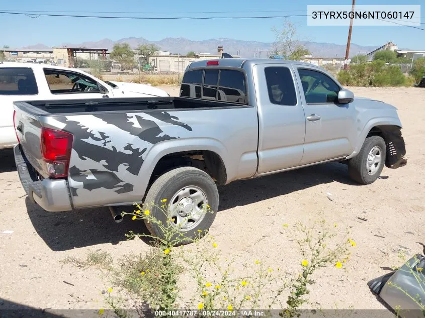 3TYRX5GN6NT060147 2022 Toyota Tacoma Access Cab/Sr/Sr5