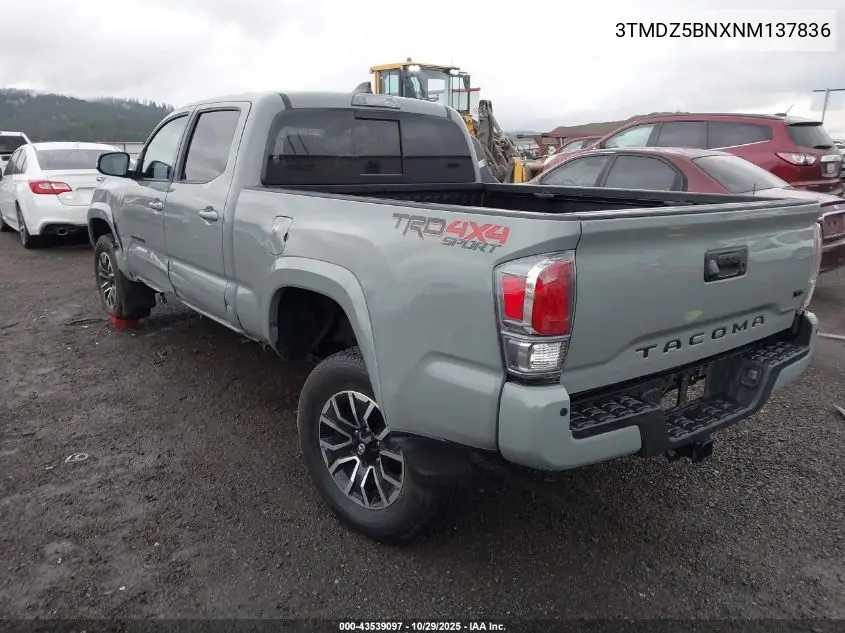 3TMDZ5BNXNM137836 2022 Toyota Tacoma Trd Sport