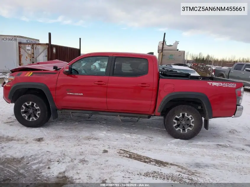 3TMCZ5AN6NM455661 2022 Toyota Tacoma Trd Off Road