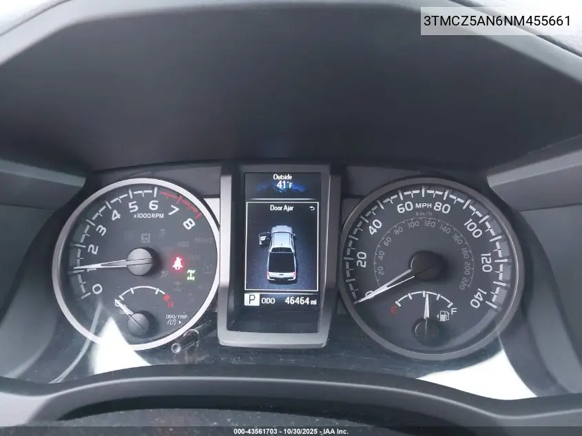 3TMCZ5AN6NM455661 2022 Toyota Tacoma Trd Off Road