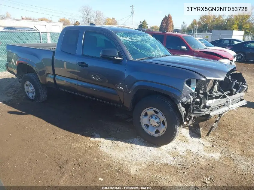 3TYRX5GN2NT053728 2022 Toyota Tacoma Sr