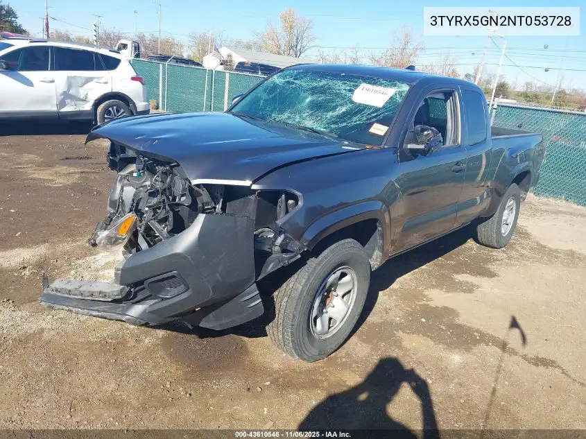 3TYRX5GN2NT053728 2022 Toyota Tacoma Sr