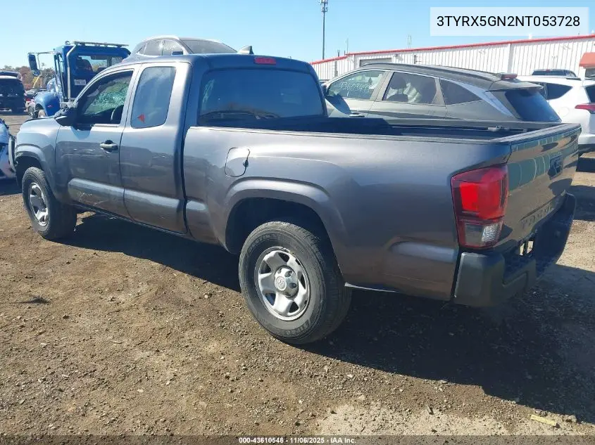 3TYRX5GN2NT053728 2022 Toyota Tacoma Sr