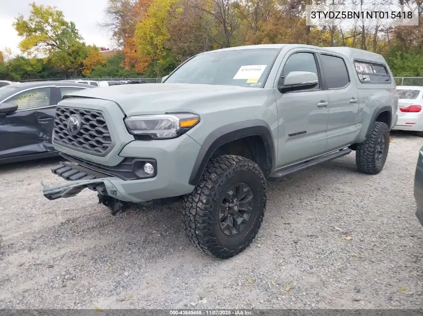 3TYDZ5BN1NT015418 2022 Toyota Tacoma Trd Off Road