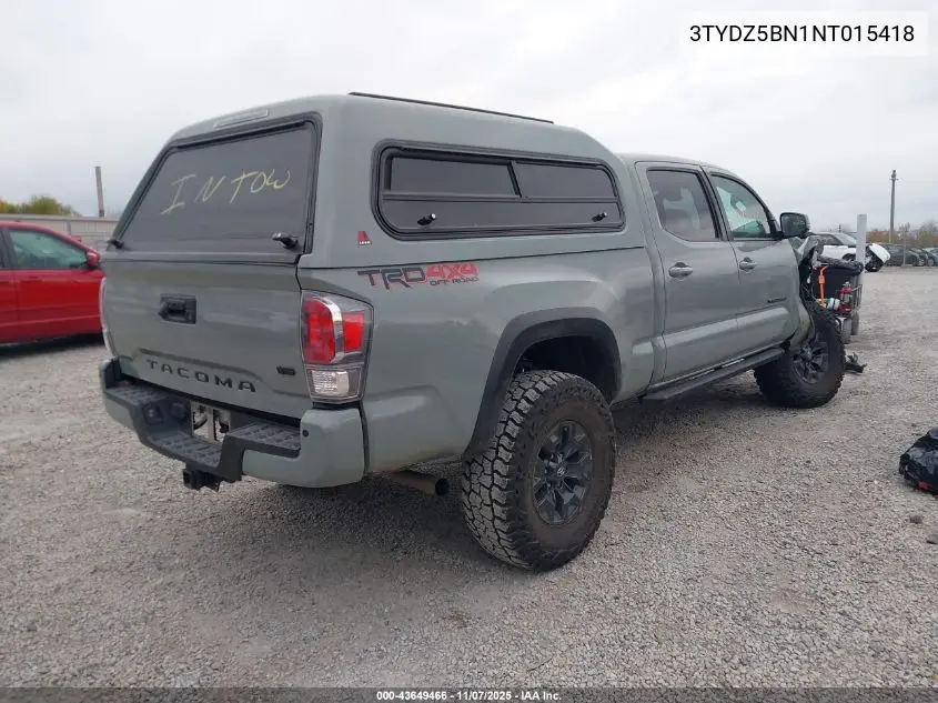 3TYDZ5BN1NT015418 2022 Toyota Tacoma Trd Off Road