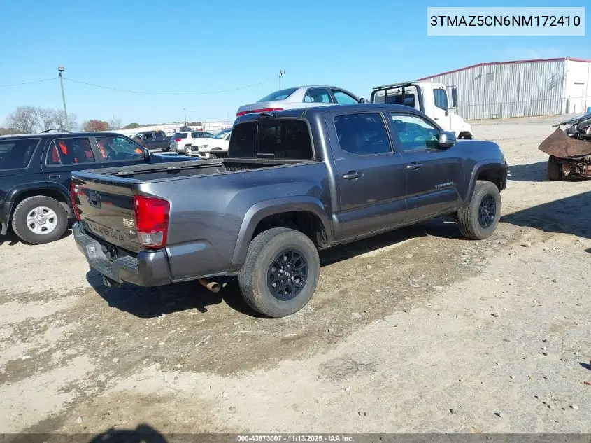 3TMAZ5CN6NM172410 2022 Toyota Tacoma Sr5 V6