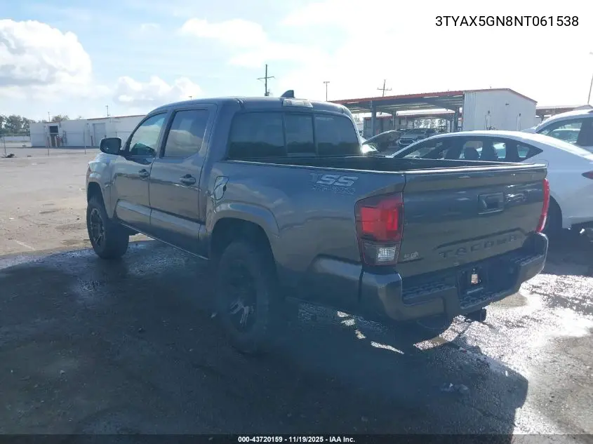 3TYAX5GN8NT061538 2022 Toyota Tacoma Sr