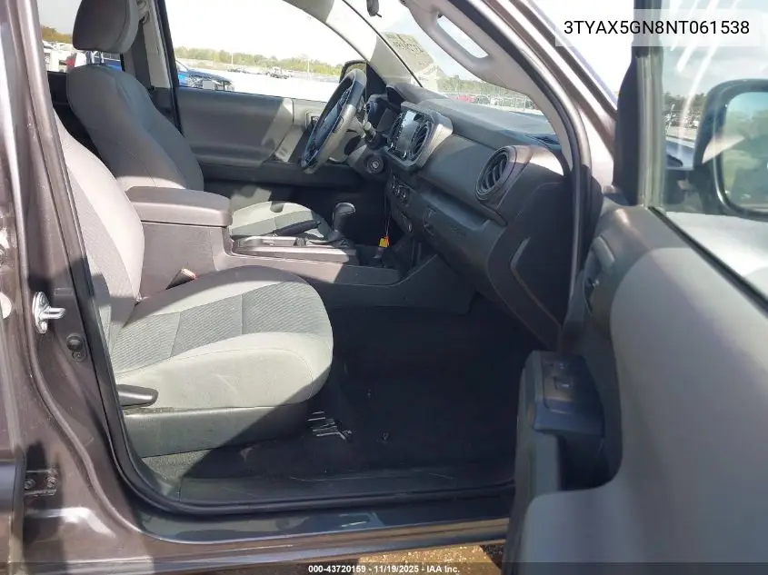 3TYAX5GN8NT061538 2022 Toyota Tacoma Sr