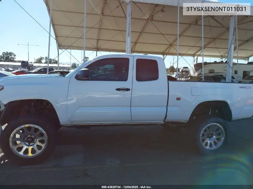3TYSX5EN0NT011031 2022 Toyota Tacoma Sr