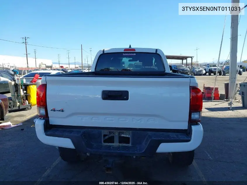 3TYSX5EN0NT011031 2022 Toyota Tacoma Sr