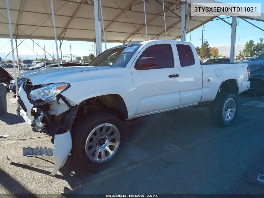 3TYSX5EN0NT011031 2022 Toyota Tacoma Sr