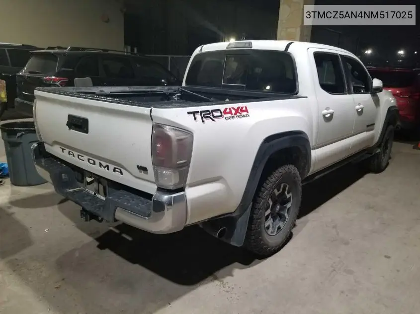 3TMCZ5AN4NM517025 2022 Toyota Tacoma Trd Off Road