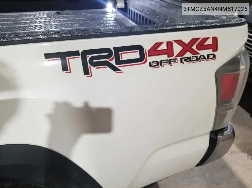 3TMCZ5AN4NM517025 2022 Toyota Tacoma Trd Off Road