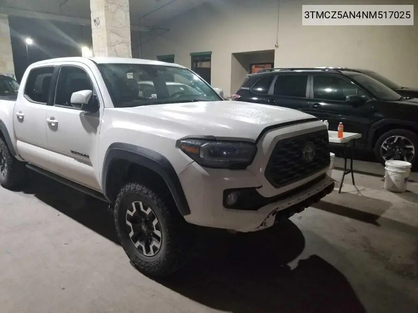 3TMCZ5AN4NM517025 2022 Toyota Tacoma Trd Off Road