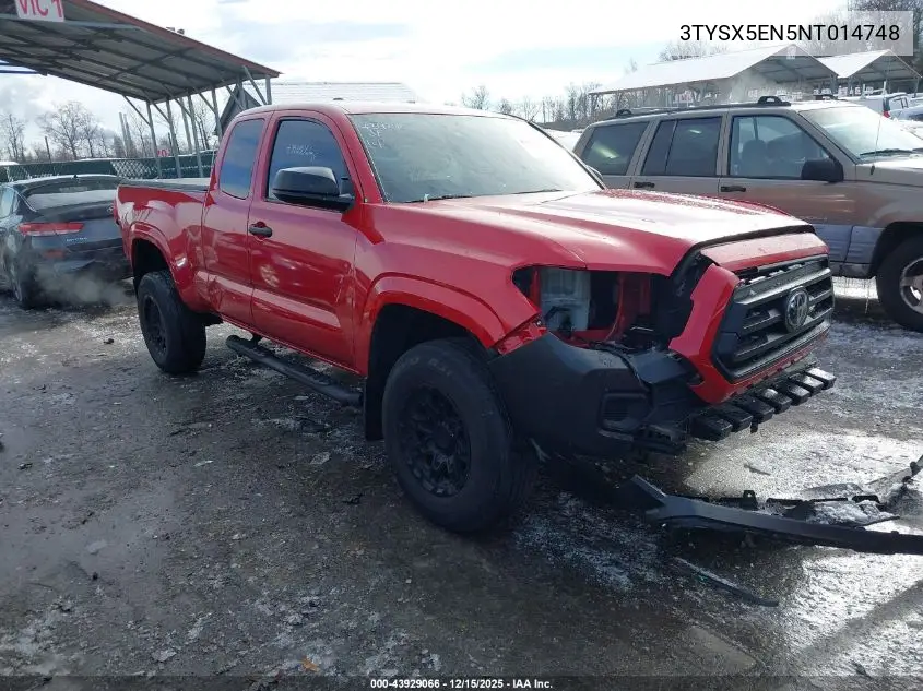 3TYSX5EN5NT014748 2022 Toyota Tacoma Sr