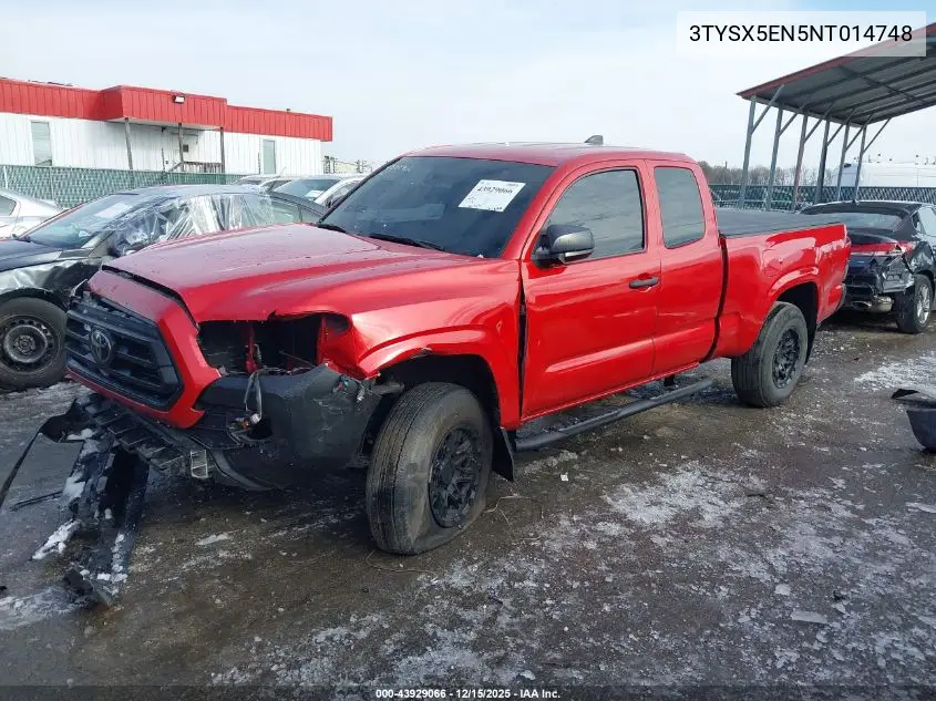 3TYSX5EN5NT014748 2022 Toyota Tacoma Sr