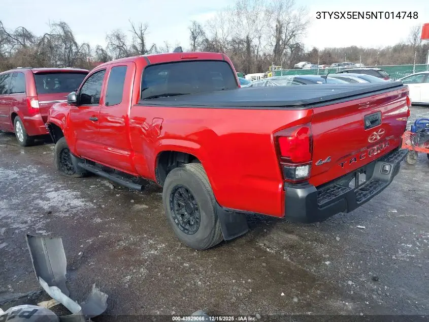 3TYSX5EN5NT014748 2022 Toyota Tacoma Sr
