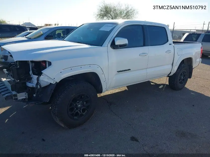 3TMCZ5AN1NM510792 2022 Toyota Tacoma Sr5 V6