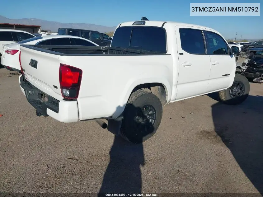 3TMCZ5AN1NM510792 2022 Toyota Tacoma Sr5 V6