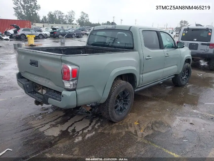 3TMCZ5AN8NM465219 2022 Toyota Tacoma Trd Sport